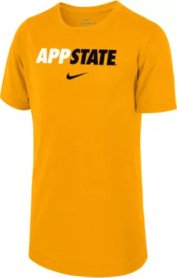 Nike Youth Appalachian State Mountaineers Gold Dri-FIT Legend Football Team Issue T-Shirt