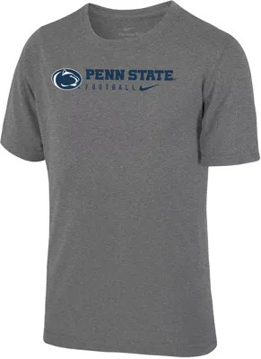 Nike Youth Penn State Nittany Lions Grey Legend Football T-Shirt