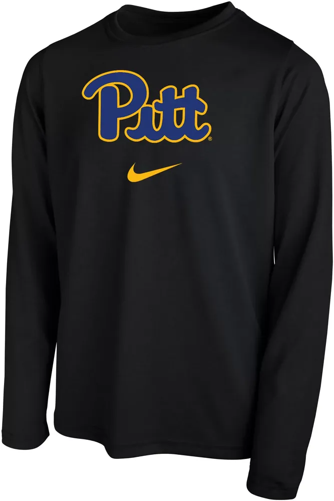 Nike Youth Pitt Panthers Black Dri-FIT Legend Football Team Issue Long Sleeve T-Shirt