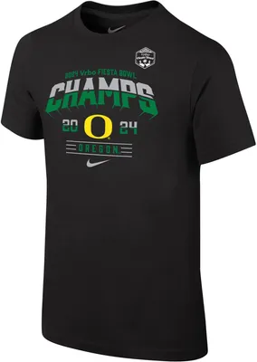 Nike Youth 2024 Fiesta Bowl Champions Oregon Ducks Locker Room T-Shirt