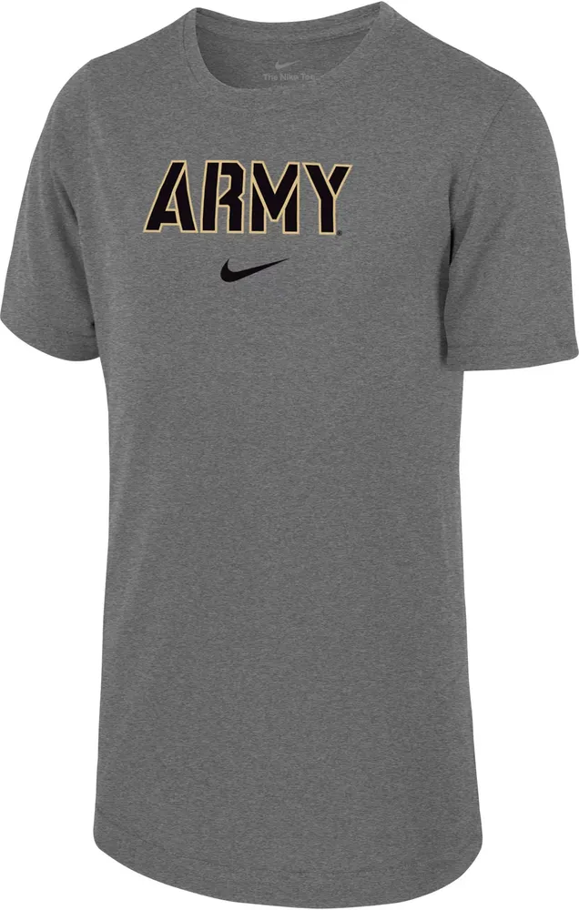 Nike Youth Army West Point Black Knights Grey Dri-FIT Legend Football Team Issue T-Shirt