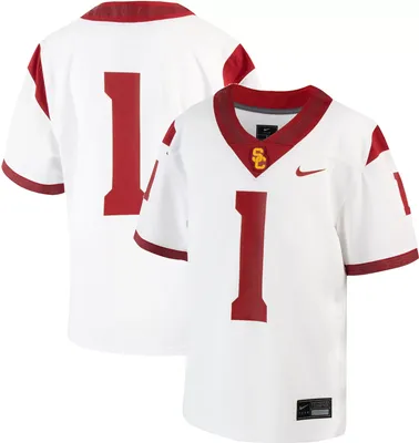 Nike Youth USC Trojans White Replica #1 Football Jersey