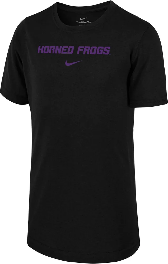 Nike Youth TCU Horned Frogs Black Dri-FIT Legend Football Team Issue T-Shirt
