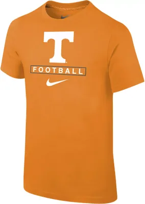 Nike Youth Tennessee Volunteers Orange Football Core Cotton T-Shirt