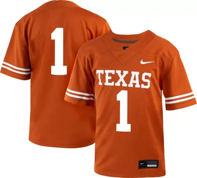 Nike Little Kids' Texas Longhorns #1 Burnt Orange Replica Football Jersey