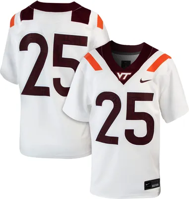 Nike Youth Virginia Tech Hokies #25 White Replica Football Jersey