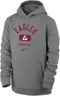 Nike Youth UW-La Crosse Eagles Gray Club Fleece Mascot Name Pullover Hoodie