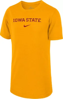 Nike Youth Iowa State Cyclones Gold Dri-FIT Legend Football Team Issue T-Shirt