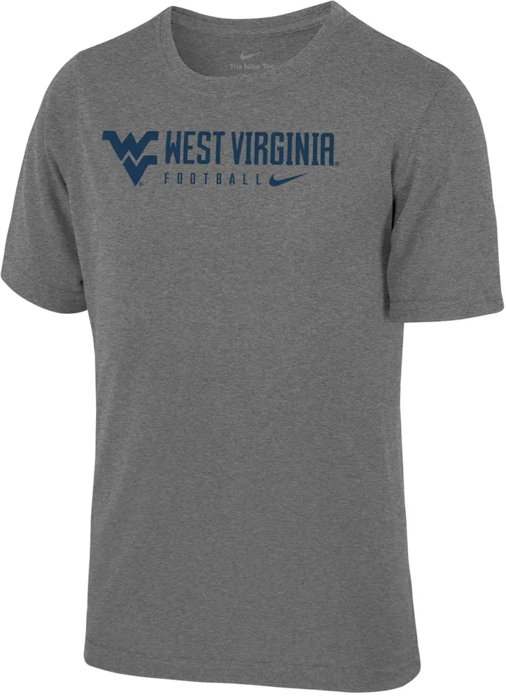 Nike Youth West Virginia Mountaineers Grey Legend Football T-Shirt