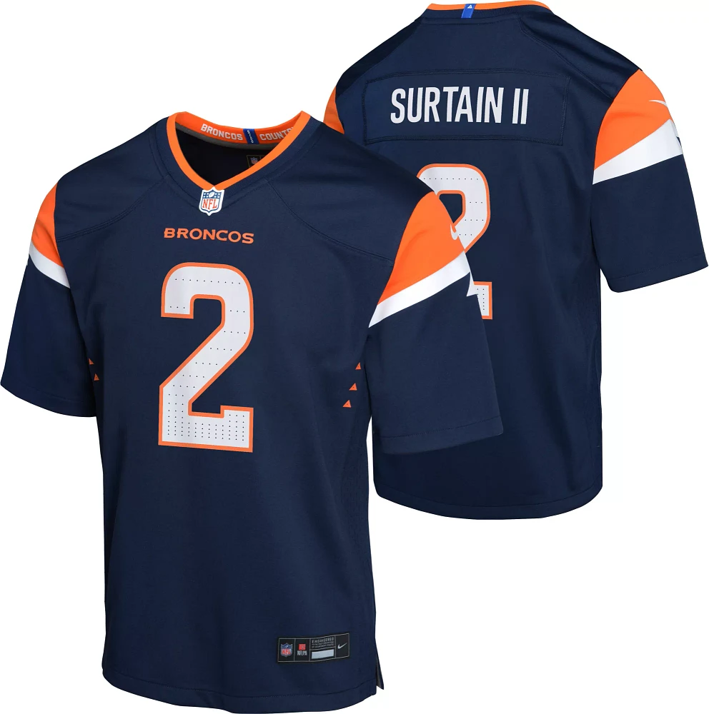 Nike Youth Denver Broncos Patrick Surtain II #2 Alternate Navy Game Jersey