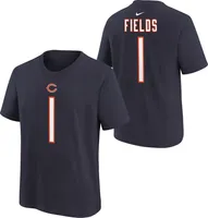 Nike Youth Chicago Bears Justin Fields #1 Navy T-Shirt