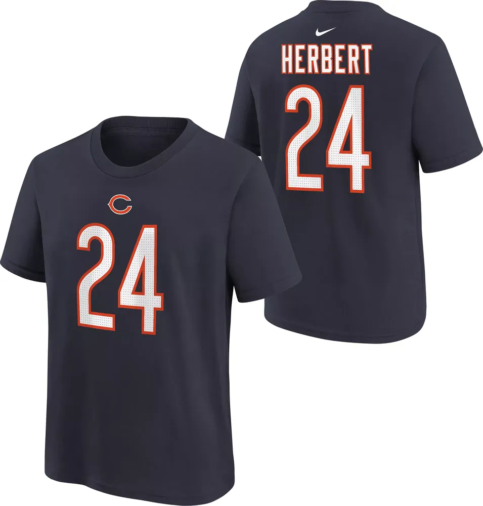 Nike Youth Chicago Bears Khalil Herbert #24 Navy T-Shirt