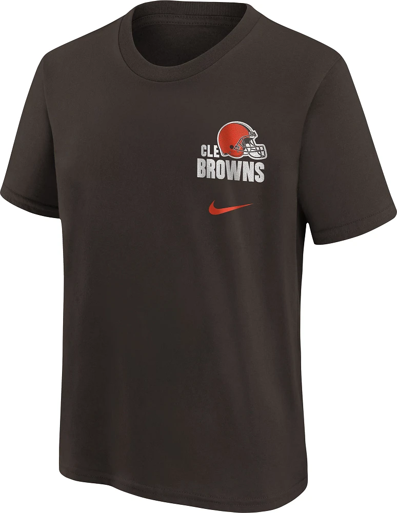 Nike Youth Cleveland Browns Back Slogan Brown T-Shirt