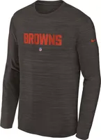 Nike Youth Cleveland Browns Sideline Velocity Brown Long Sleeve T-Shirt