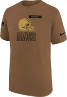 Nike Youth Cleveland Browns 2023 Salute to Service Brown T-Shirt