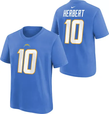 Nike Youth Los Angeles Chargers Justin Herbert #10 Blue T-Shirt