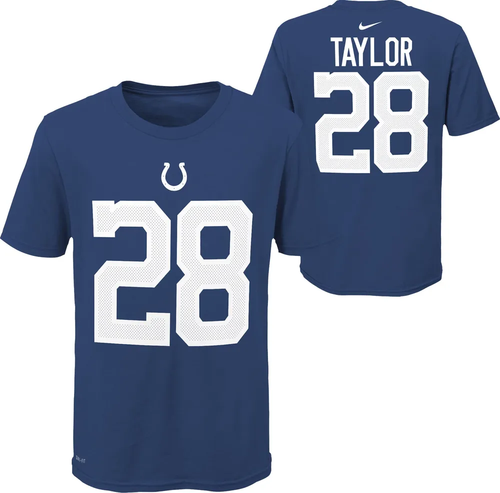 Nike Youth Indianapolis Colts Jonathan Taylor #28 Blue T-Shirt