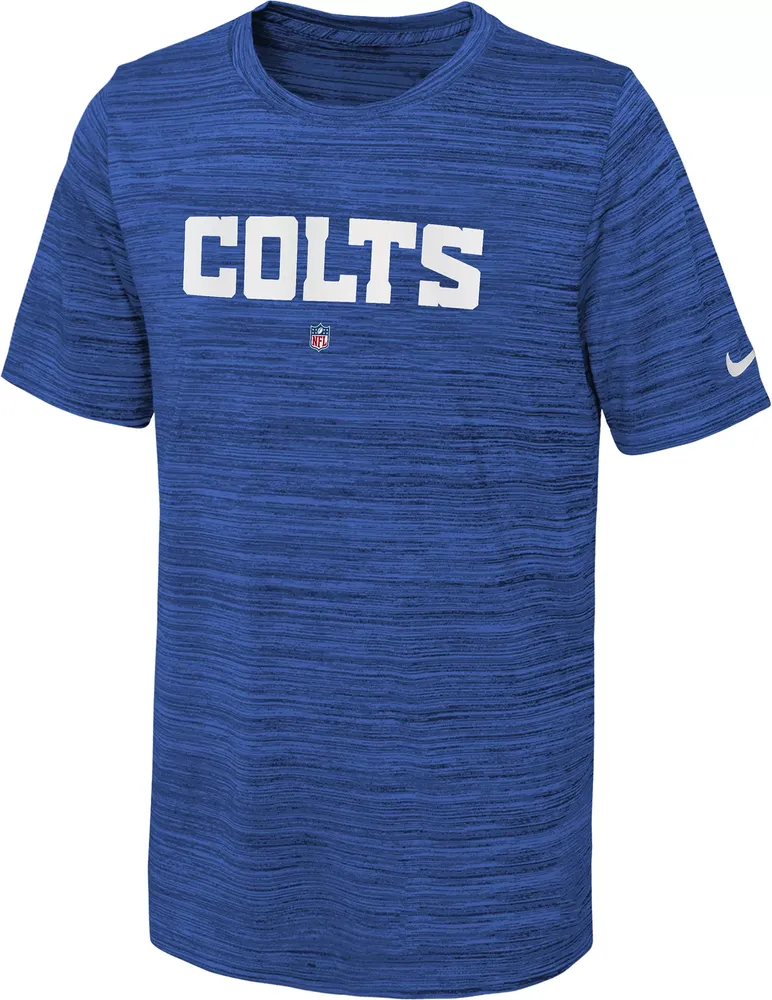 Nike Youth Indianapolis Colts Sideline Velocity Blue T-Shirt