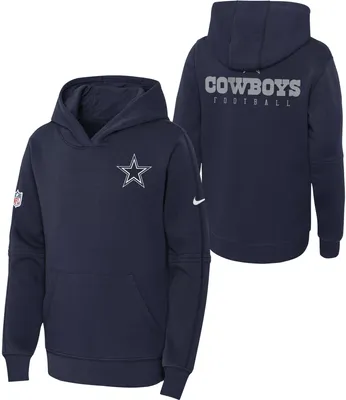 Nike Youth Dallas Cowboys Club Navy Hoodie