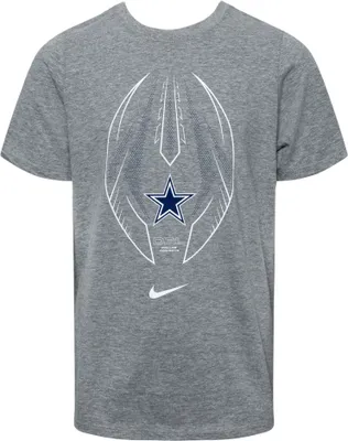 Nike Youth Dallas Cowboys Icon Grey T-Shirt