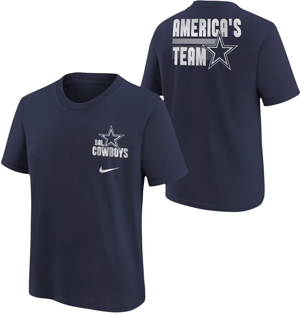 Nike Youth Dallas Cowboys Slogan Navy T-Shirt