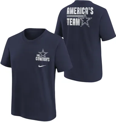 Nike Youth Dallas Cowboys Slogan Navy T-Shirt