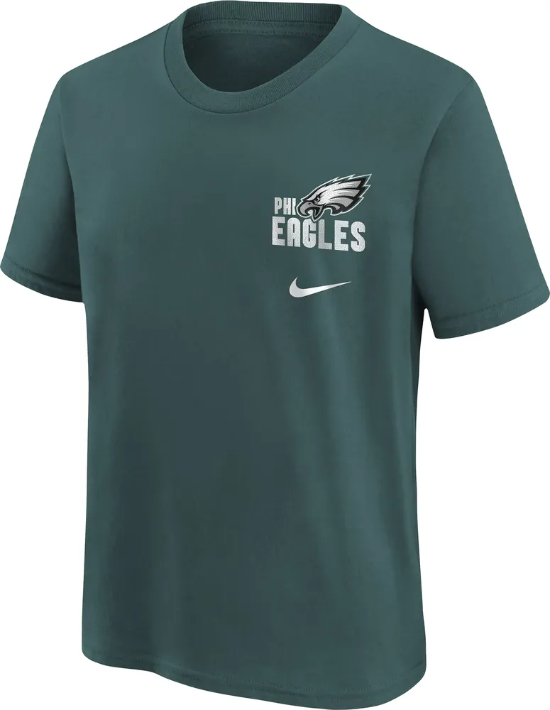 Nike Youth Philadelphia Eagles Back Slogan Green T-Shirt