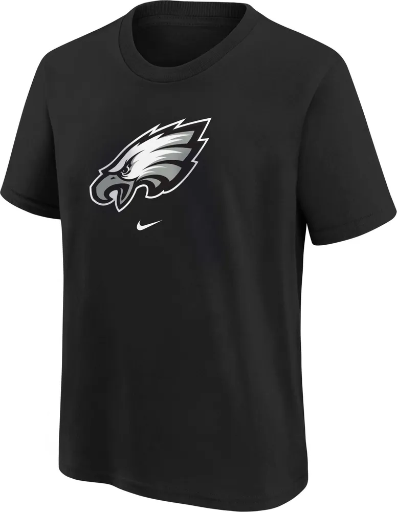 Nike Youth Philadelphia Eagles Logo Black T-Shirt