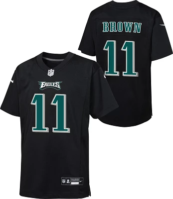 Nike Youth Philadelphia Eagles A.J. Brown #11 Black Game Jersey