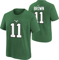 Nike Youth Philadelphia Eagles A.J. Brown #11 Kelly Green Throwback T-Shirt