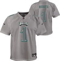 Nike Youth Philadelphia Eagles Jalen Hurts #1 Atmosphere Grey Game Jersey