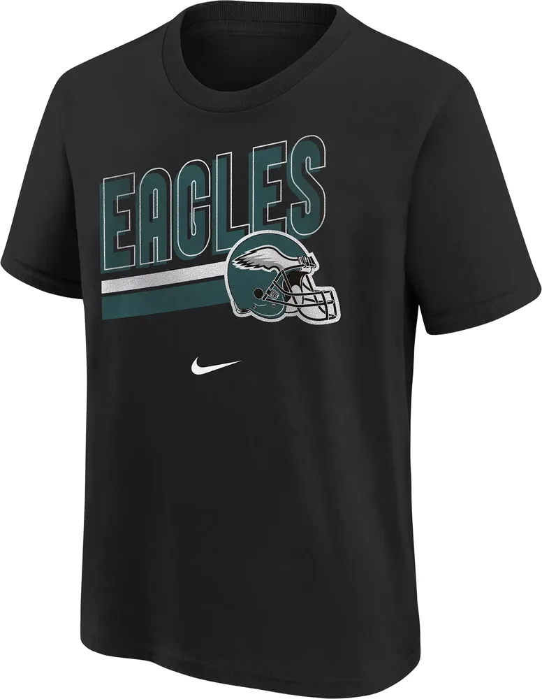 Nike Youth Philadelphia Eagles Team Helmet Black T-Shirt