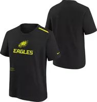 Nike Youth Philadelphia Eagles 2023 Volt Black T-Shirt