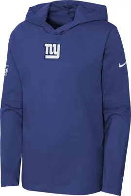 Nike Youth New York Giants Sideline Player Blue Hoodie