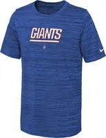 Nike Youth New York Giants Sideline Velocity Royal T-Shirt