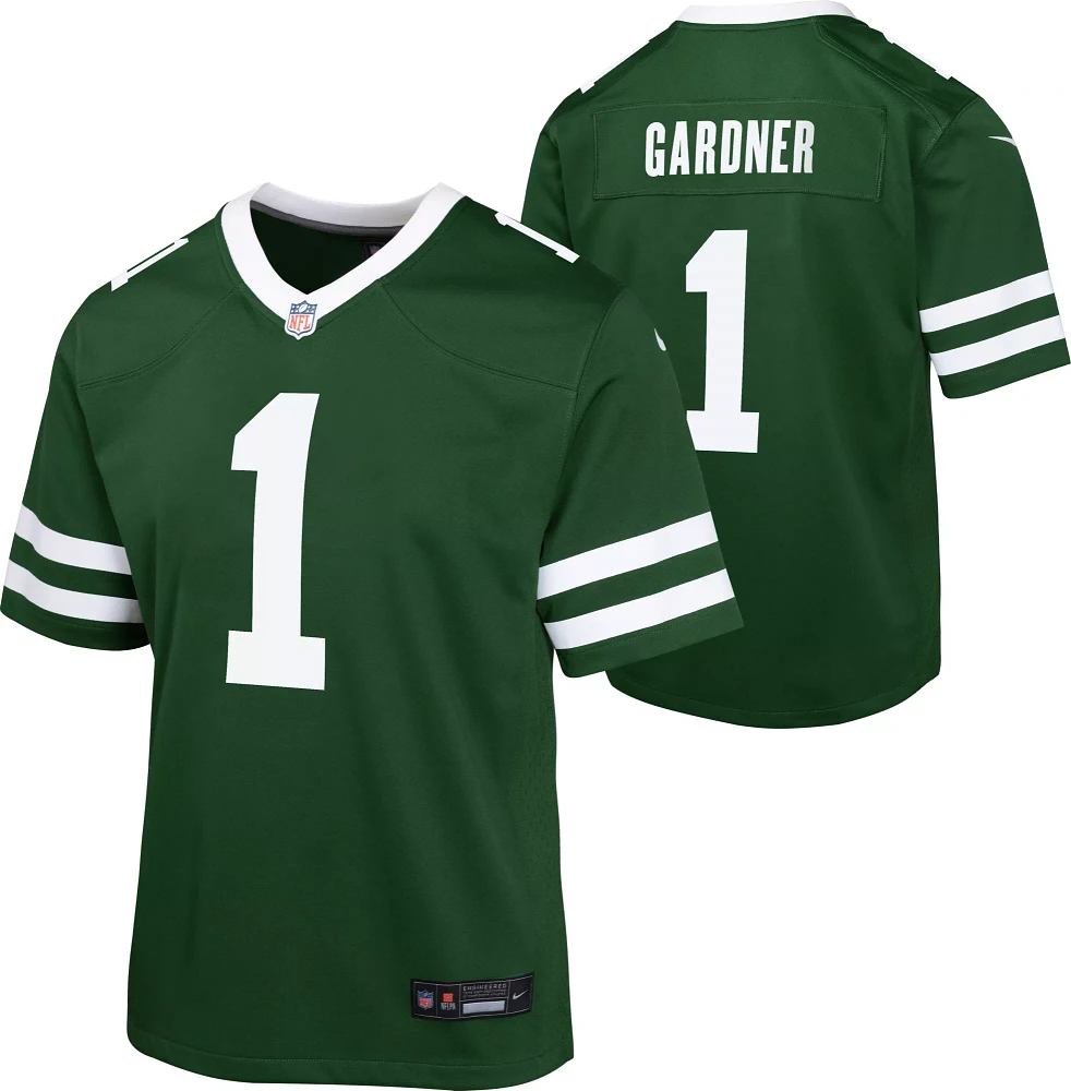 Nike Youth New York Jets Ahmad Sauce Gardner #1 Green Game Jersey