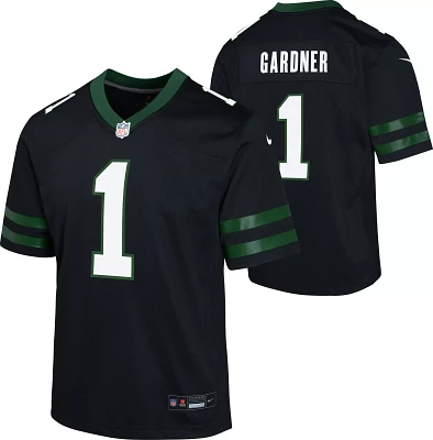 Nike Youth New York Jets Ahmad Sauce Gardner #1 Alternate Black Game Jersey