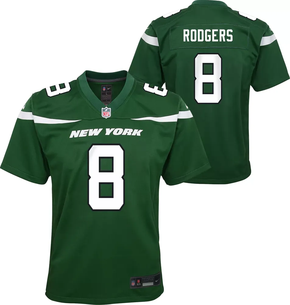 Nike Youth New York Jets Aaron Rodgers #8 Game Jersey