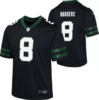 Nike Youth New York Jets Aaron Rodgers #8 Alternate Black Game Jersey