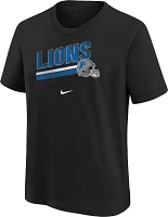 Nike Youth Detroit Lions Team Helmet Black T-Shirt