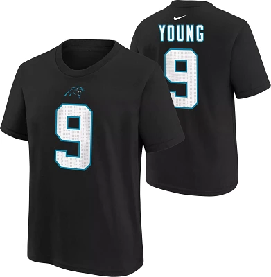 Nike Youth Carolina Panthers Bryce Young #9 Black T-Shirt