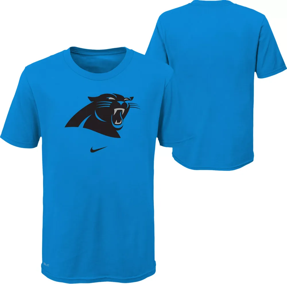 Nike Youth Carolina Panthers Logo Blue Dri-FIT T-Shirt