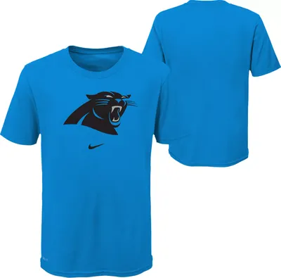 Nike Youth Carolina Panthers Logo Blue Dri-FIT T-Shirt