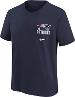 Nike Youth New England Patriots Back Slogan Navy T-Shirt