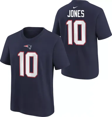 Nike Youth New England Patriots Mac Jones #10 Navy T-Shirt