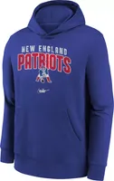 Nike Youth New England Patriots Rewind Shout Royal Hoodie