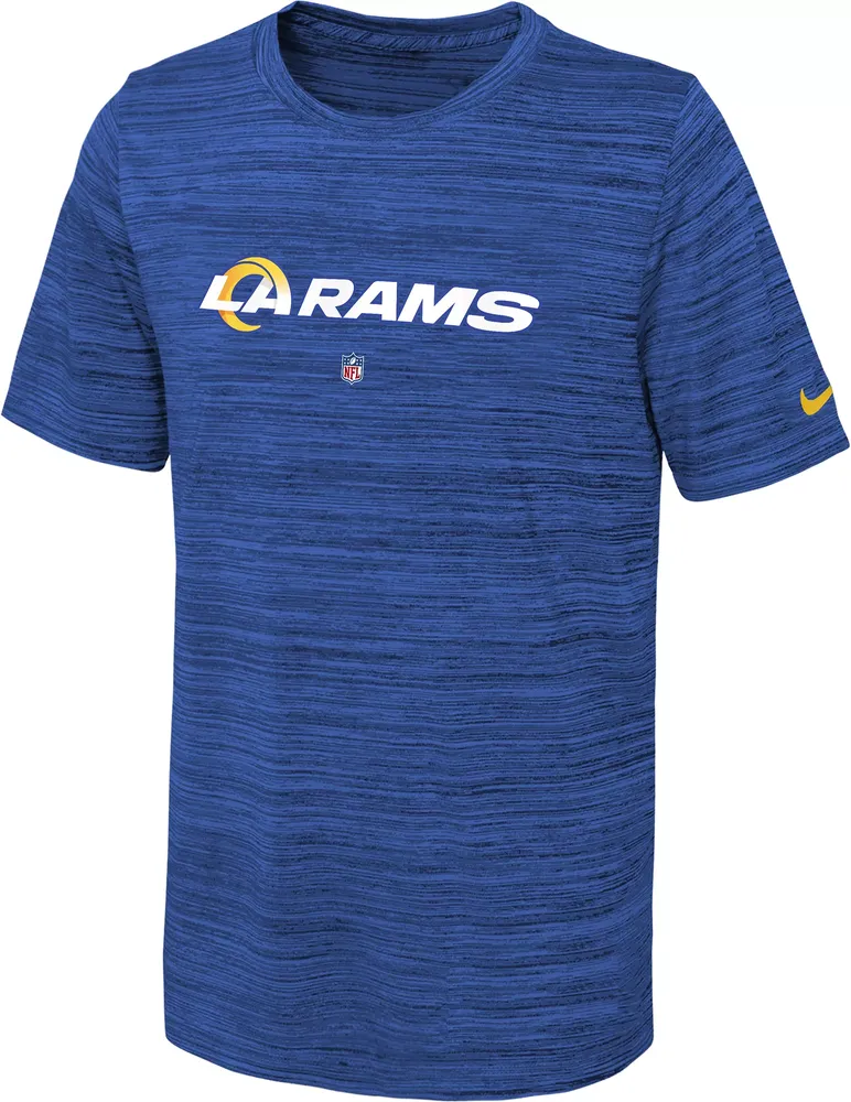 Nike Youth Los Angeles Rams Sideline Velocity Royal T-Shirt