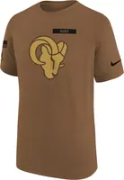 Nike Youth Los Angeles Rams 2023 Salute to Service Brown T-Shirt