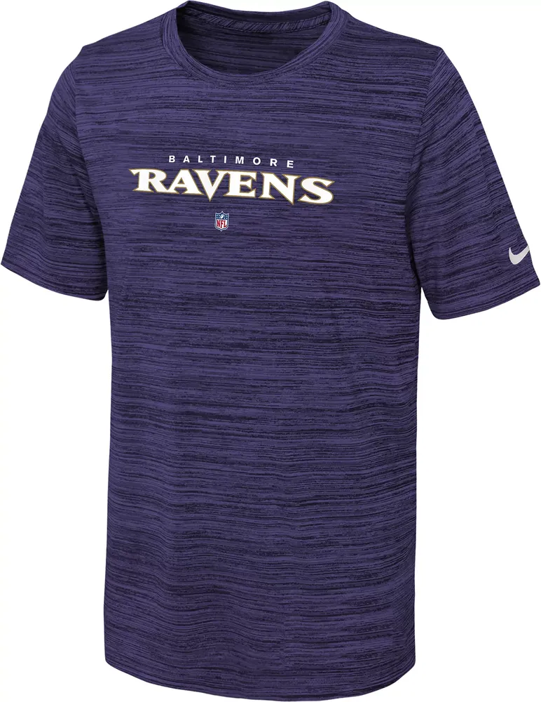 Nike Youth Baltimore Ravens Sideline Velocity Purple T-Shirt