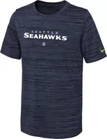 Nike Youth Seattle Seahawks Sideline Velocity Navy T-Shirt